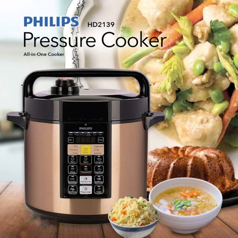 Cara guna philips pressure best sale cooker hd2139