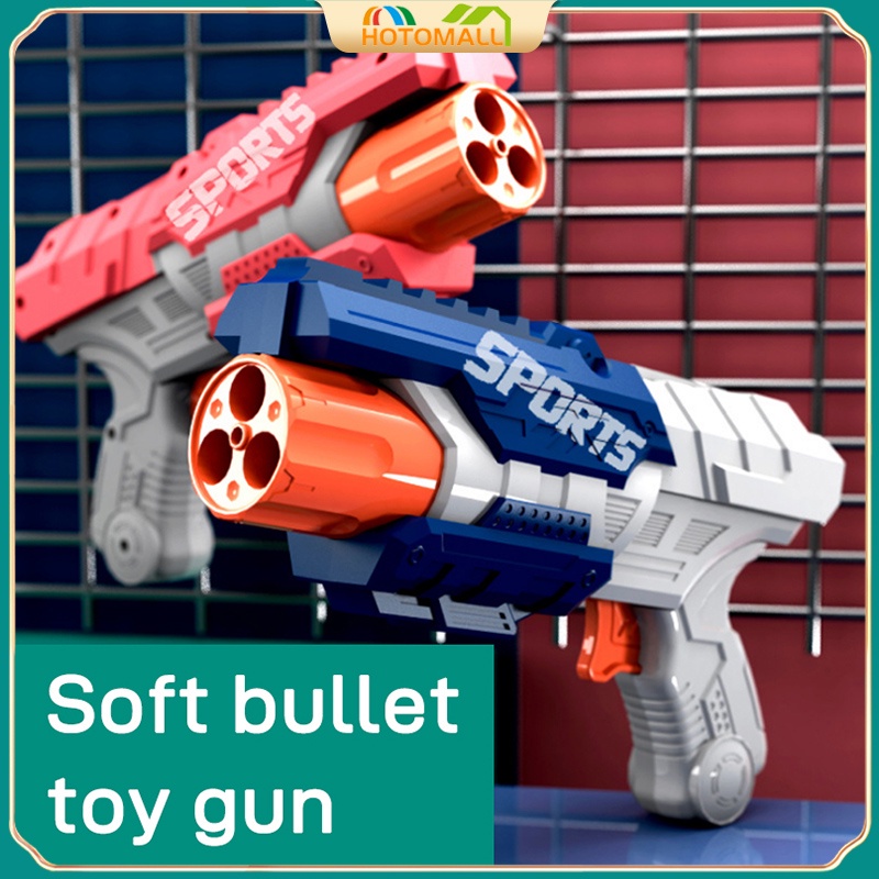 minecraft toys 🎉Ready Stock🎉Soft Bullet Gun Kid Toy Manually Reload Rapid Fire Nerf Gun Mini