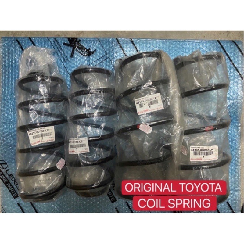 ORIGINAL TOYOTA VIOS NCP42 (2003-2007) FRONT&REAR COIL SPRING FRONT ...