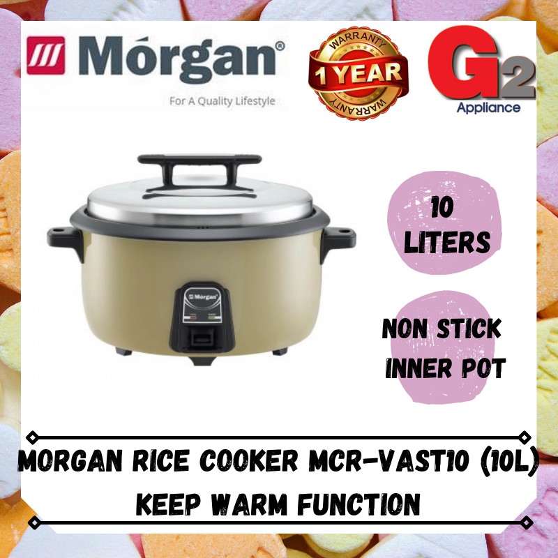 MORGAN RICE COOKER MCR-VAST10 (10L) / MCR-VAST 7 (7L) Keep Warm ...