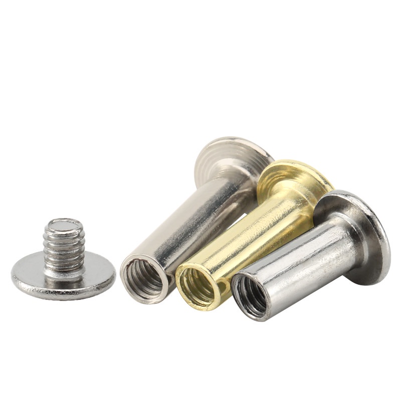 【XCF】M3-M4 304 Stainless Steel Rivet Photo Album Screw Butt Lock Nut ...
