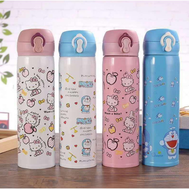 500ml Plain Design Thermal Flask Bottle Kids Stainless Steel Termos ...