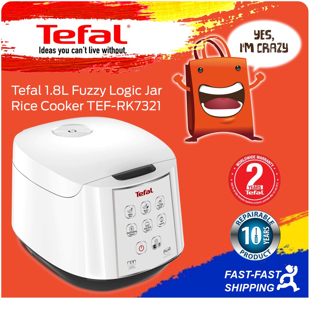 Ready To Shipout Next day Tefal 1.8L Fuzzy Logic Jar Rice Cooker