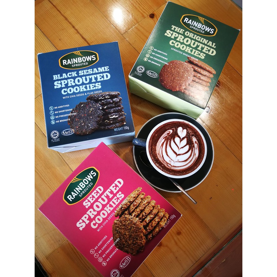 Rainbows Sprouted Wheat Grain Sprouted Cookies | Shopee Malaysia