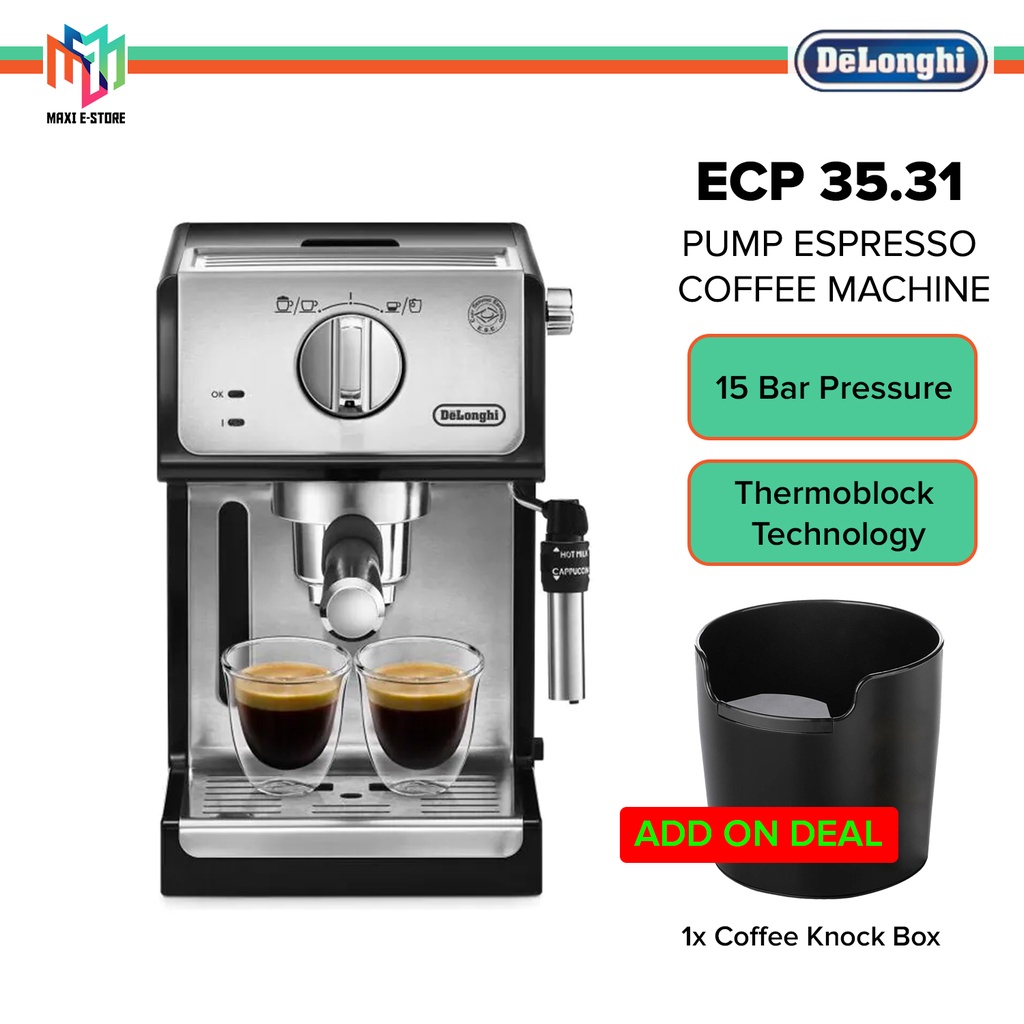 Delonghi ECP35.31 Pump Espresso Coffee Machine Thermoblock