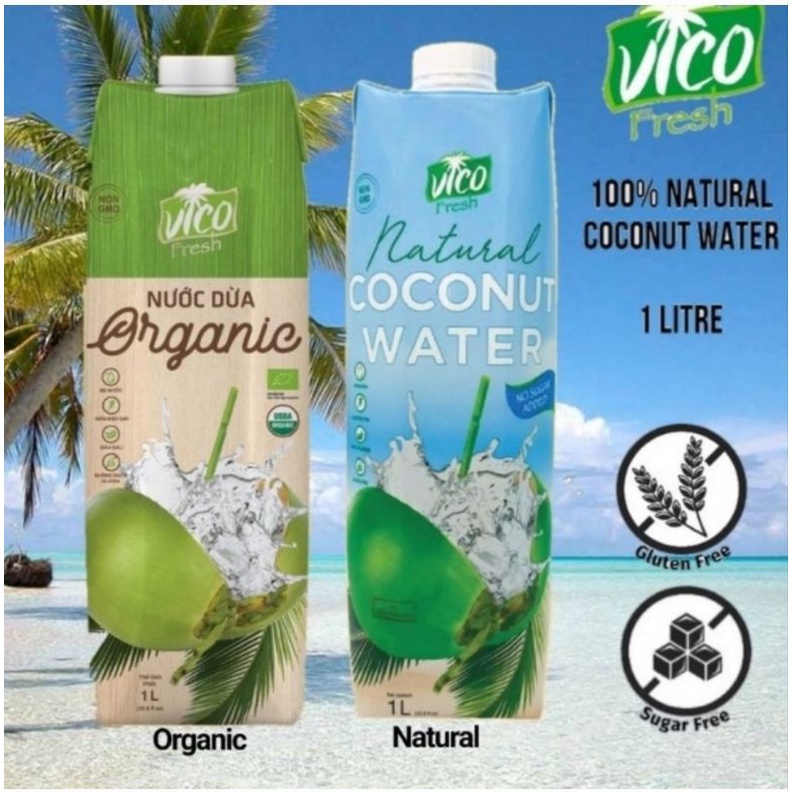 Vico Coconut Water (1L) NATIONWIDE DELIVERY Natural Fresh Fruit Juice ...