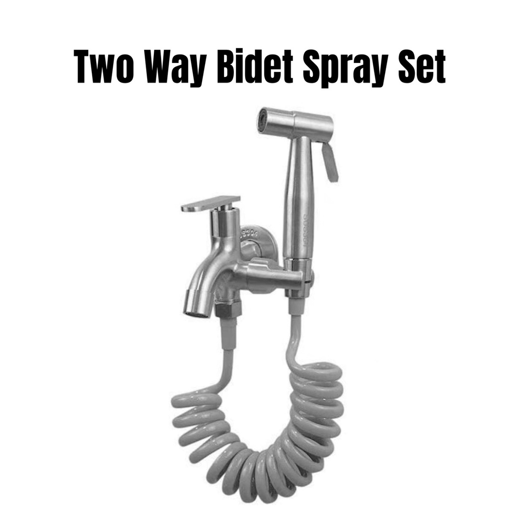 304 Stainless Steel Bidet Spray Set 1.5m Tel Line High Pressure Toilet