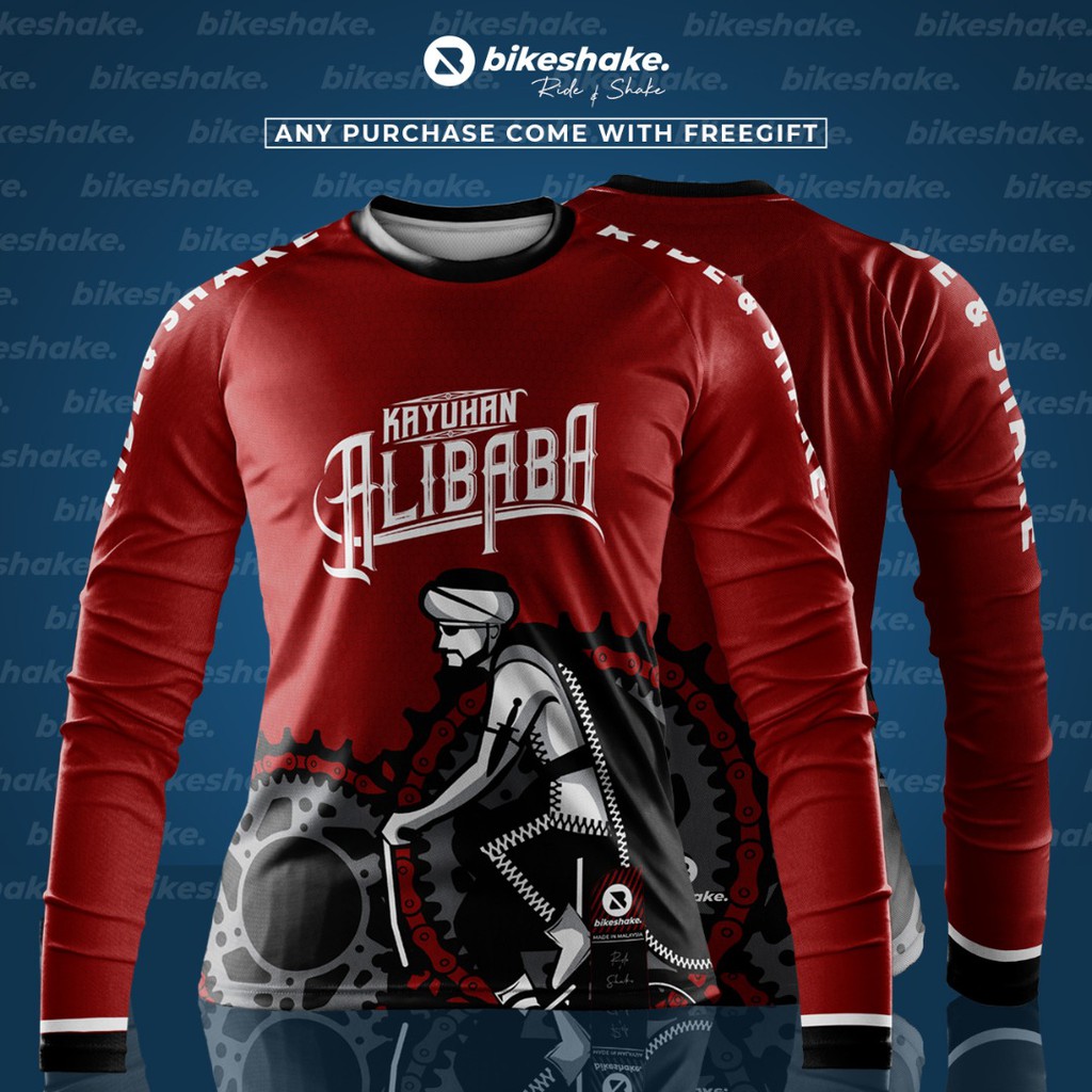 Bikeshake Kayuhan Alibaba Jersey Jersey Bike Jersey Basikal Jersi Premium Jersey Sport Sportswear Foldies bike Shopee Malaysia