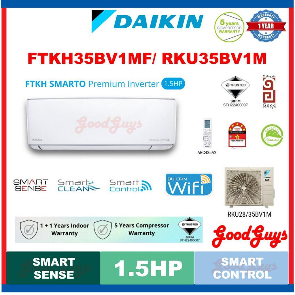 [sellers Own Fleet] Daikin Ftkh35b Rku35b 1 5hp R32 Smarto Premium