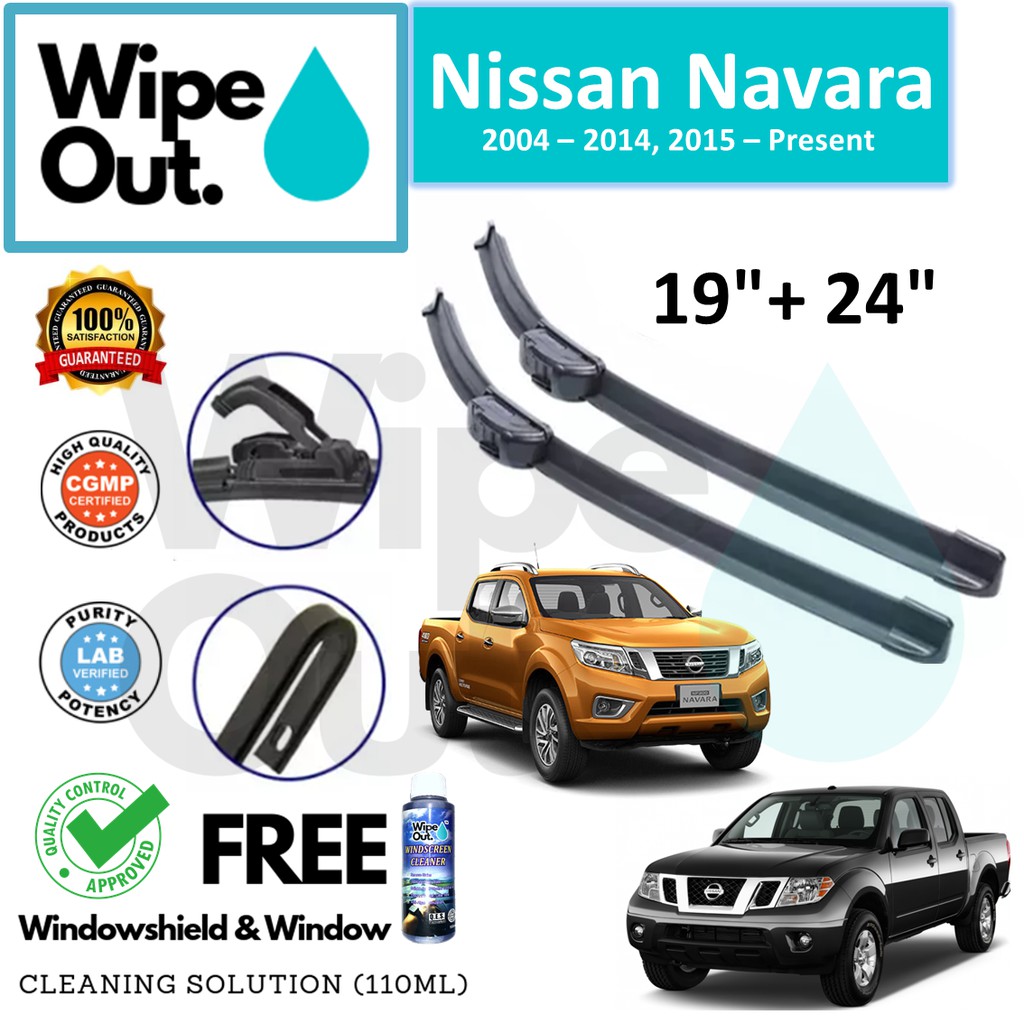 2012 Nissan Frontier Wiper Blade Size