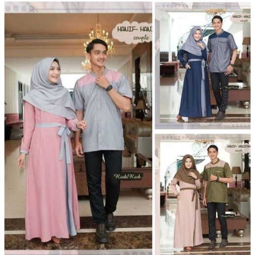 Free HIJAB HANIF Couple - The Latest muslim Couple Clothes 2022 // The ...