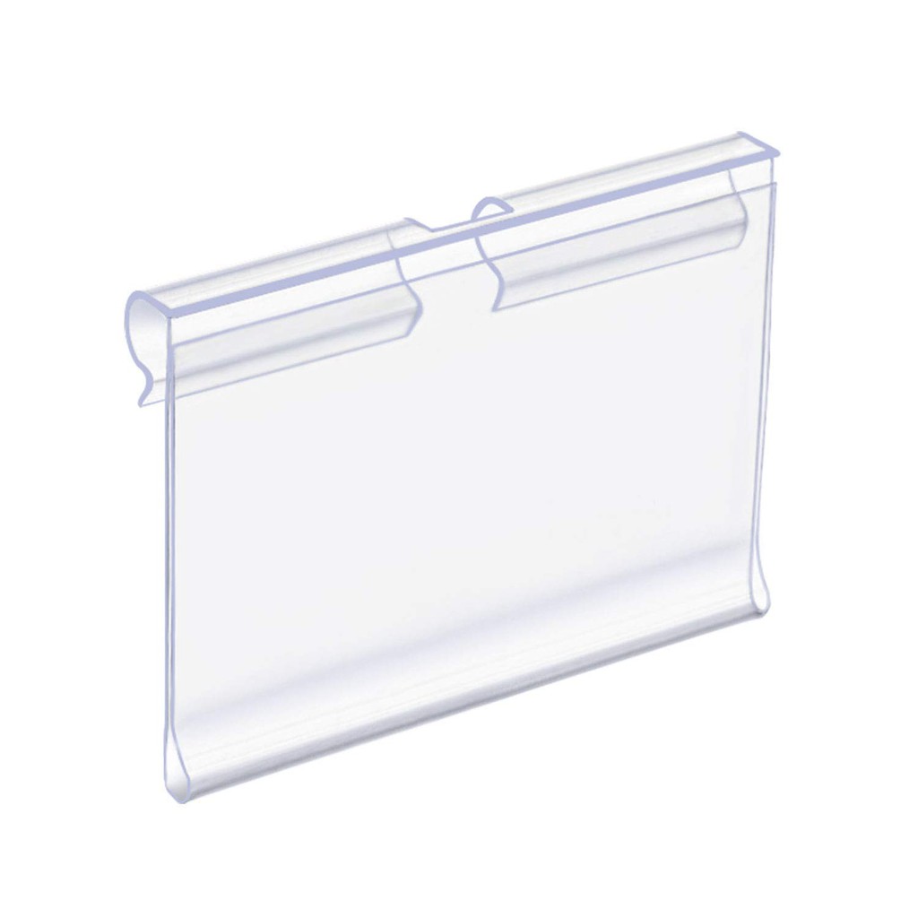 100 PCS Clear Plastic Label Holder Wire Shelf Price Merchandise Sign ...