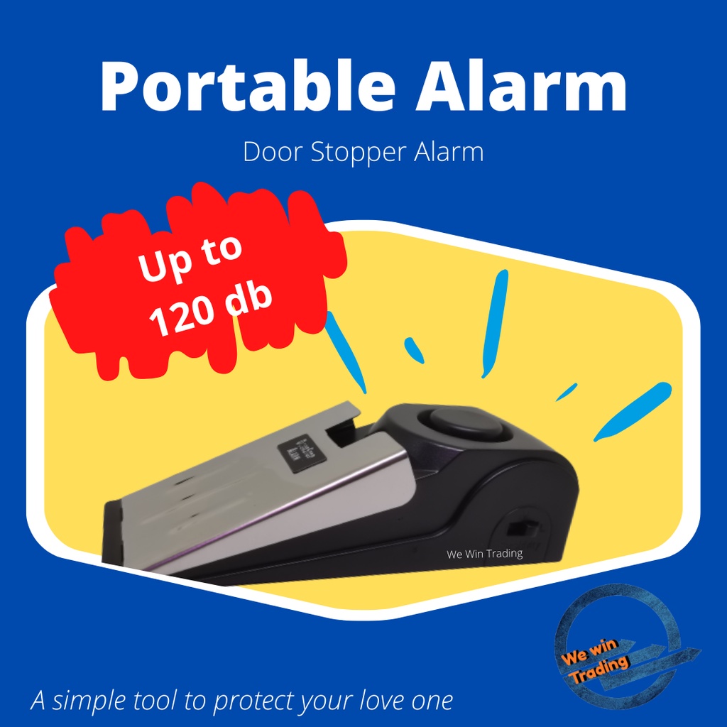 Door Stop Alarm 120DB Portable Alert Home Dormitory Travel Security