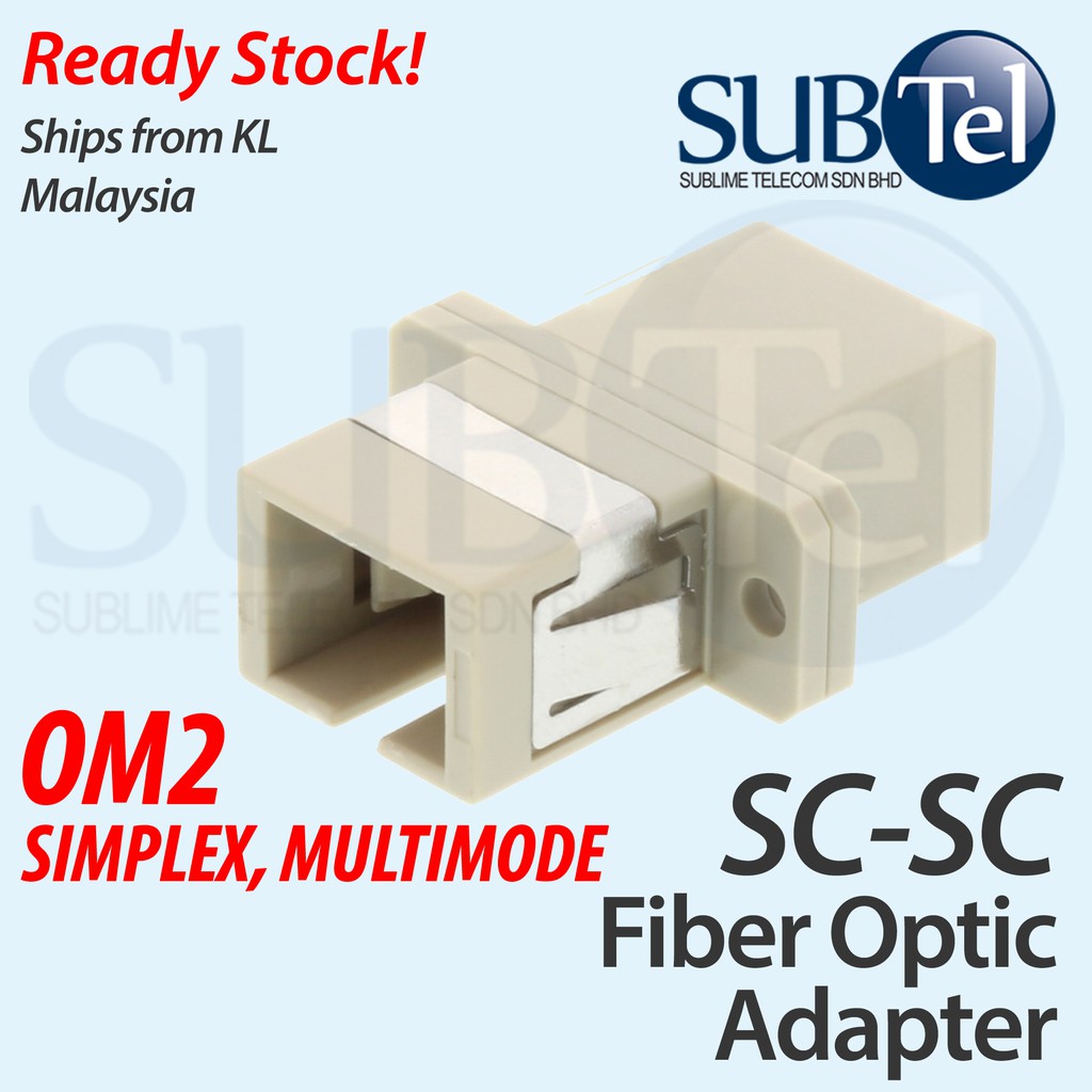 SC-SC MM Multimode Fiber Optic OM2 Adapter Coupler for Patch Panel For ...