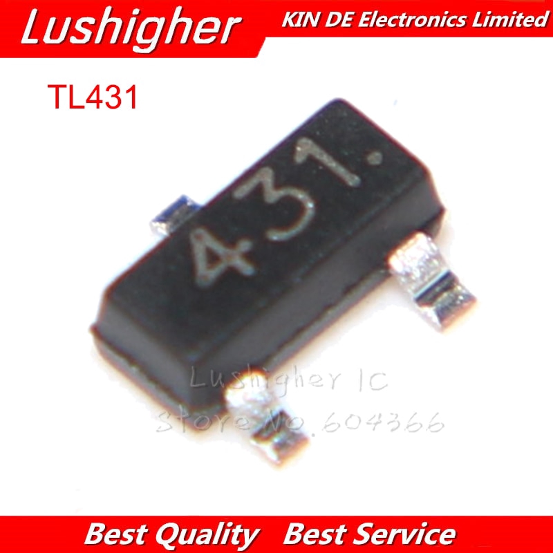 thumbnail image 2 of 50pcs TL431 SOT-89 Surface Mount Adjustable Regulator Transistors (3-Pin) 2 of 5