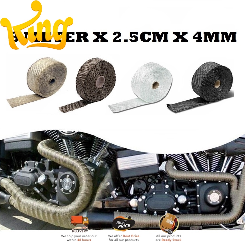 Stainless Steel Wire Wool Exhaust Wrap Kit - 1 Meter Length For Car Or Bike