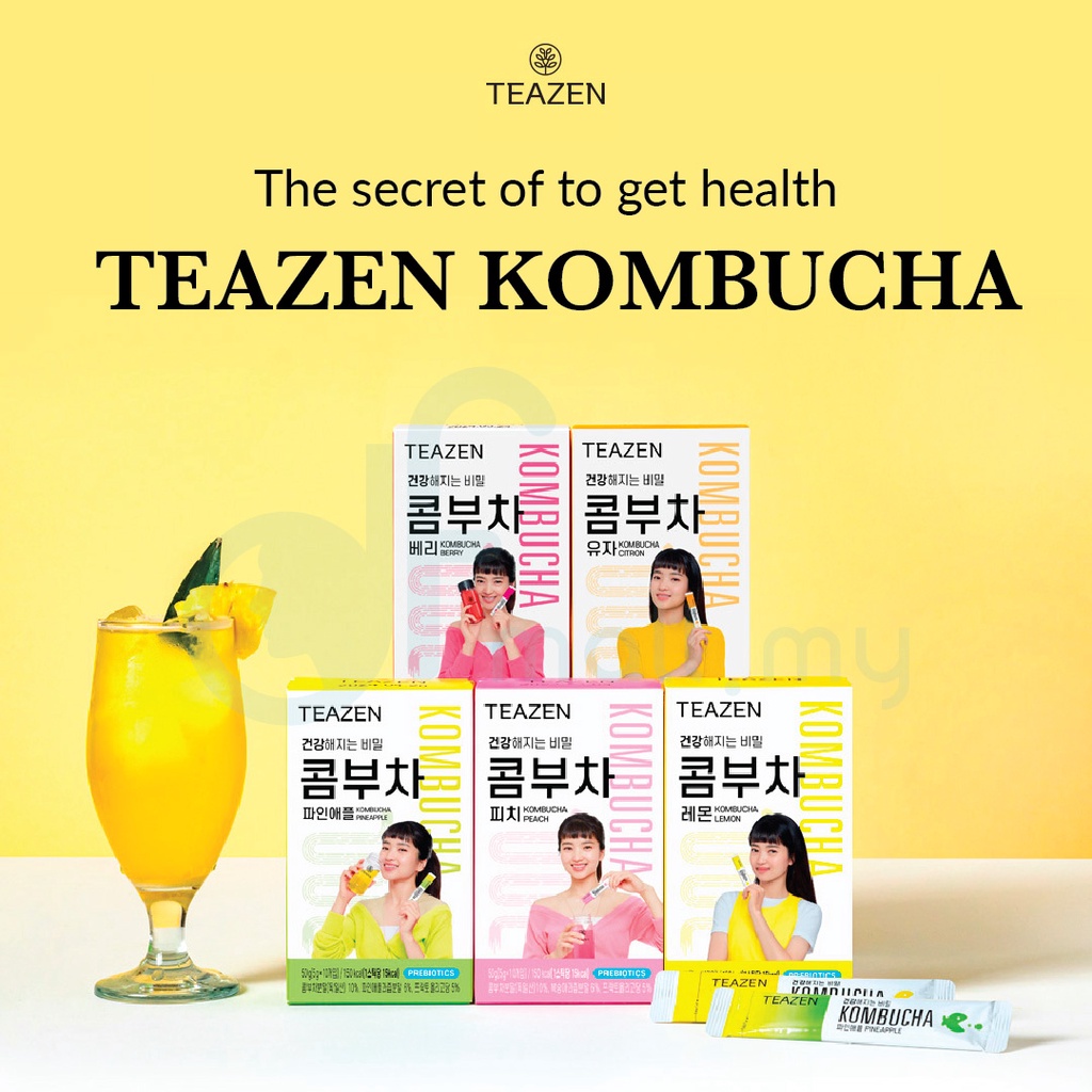 [TEAZEN] Korea Teazen Kombucha (5g x 10s) Kombucha Tea Prebiotics+Probiotics Shopee Malaysia
