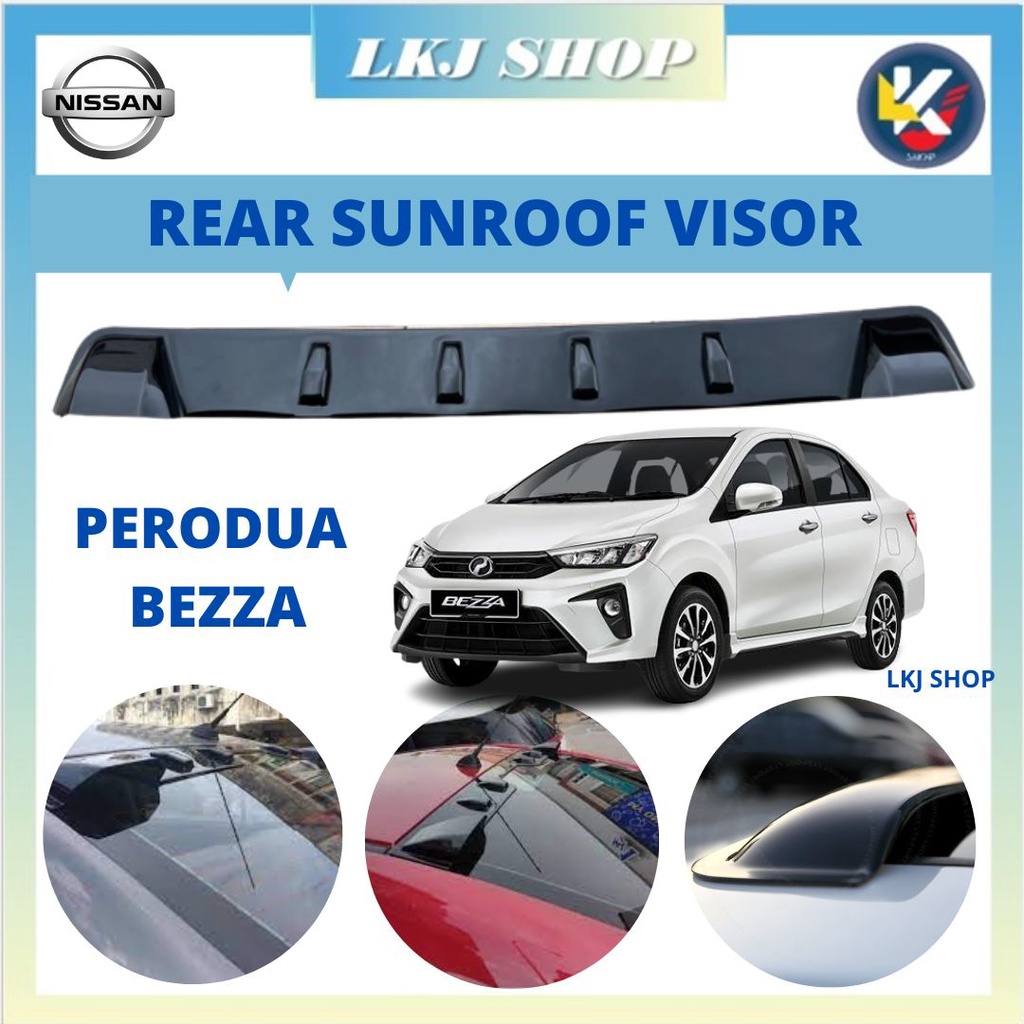 PERODUA BEZZA 2016-2024 CAR REAR SUNROOF VISOR (1PCS) | Shopee Malaysia