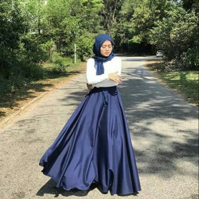 SKIRT MUSLIMAH SKIRT LABUH SKIRT KEMBANG | Shopee Malaysia