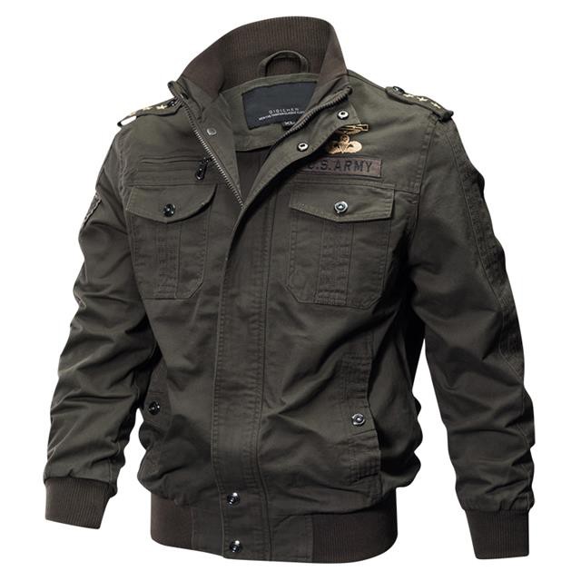 2020 Plus Size Military Jacket Men Spring Autumn Cotton Pilot Jacket Coat Army Men s Bomber Jackets Cargo Flight Jacket Shopee Malaysia