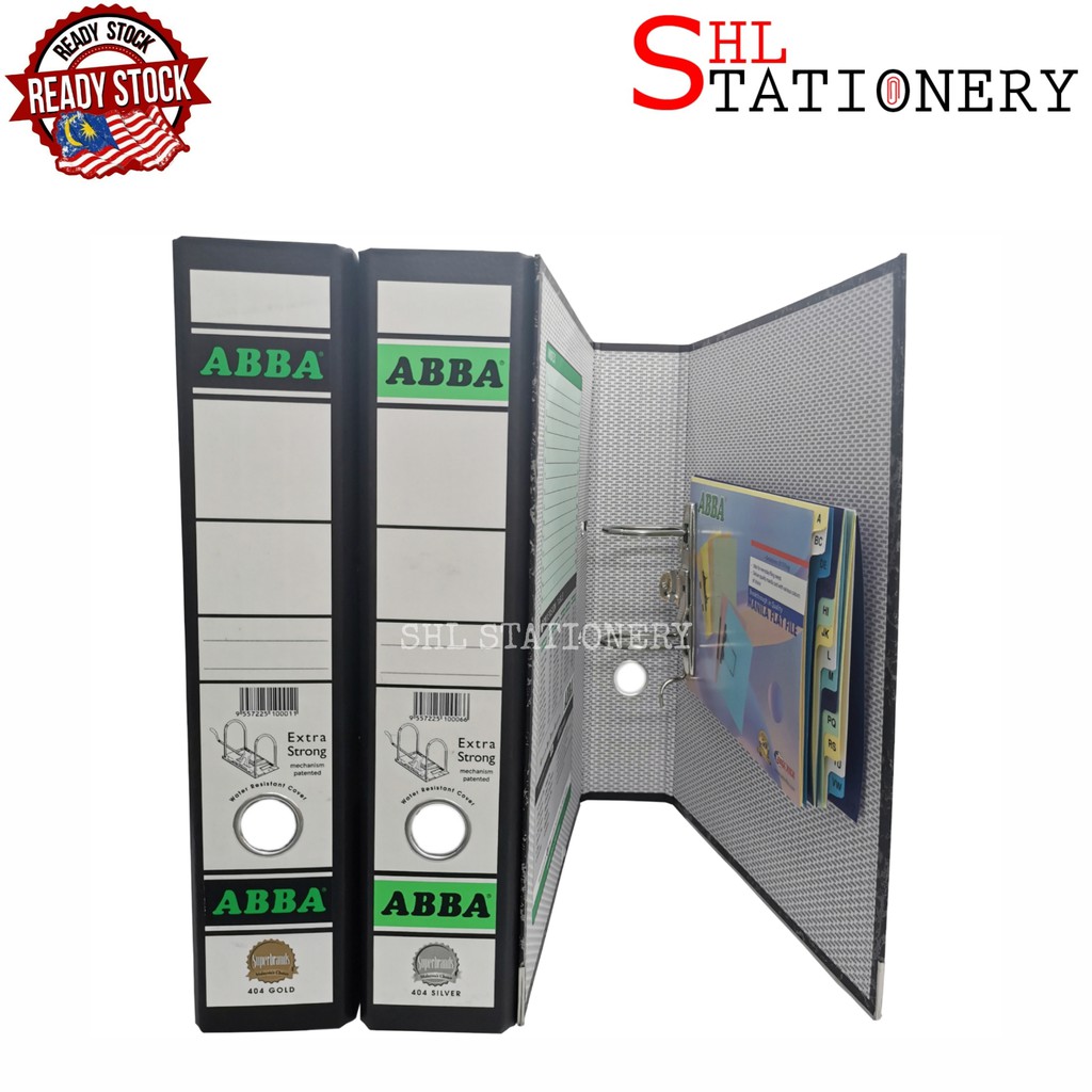 ABBA 3" Arch File Sliver / Gold 404 Extra Strong Lever Arch File With ...