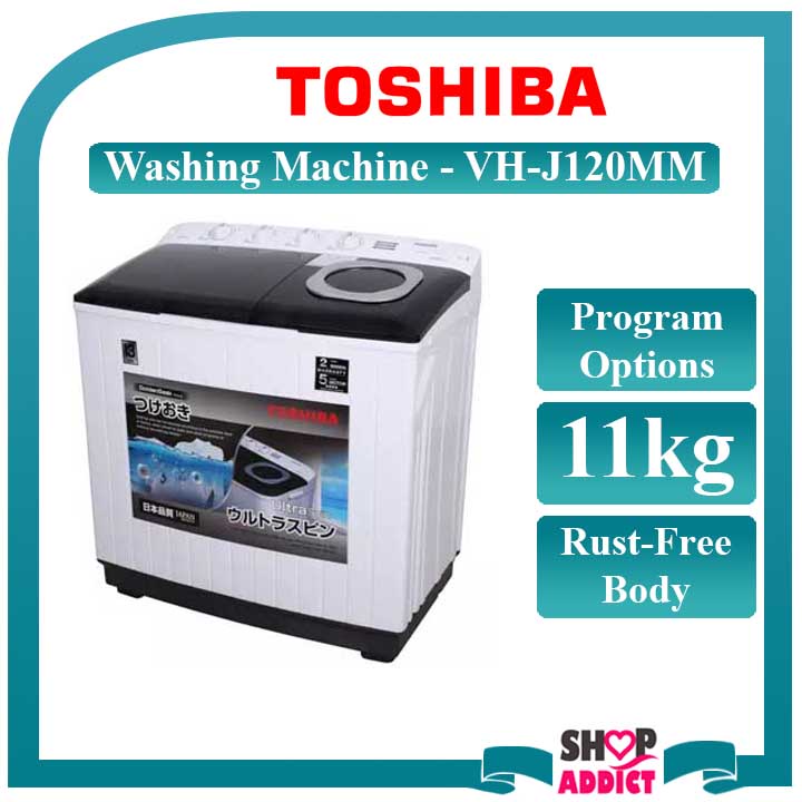 TOSHIBA SEMI AUTO WASHING MACHINE VHJ120MM (11KG) Shopee Malaysia