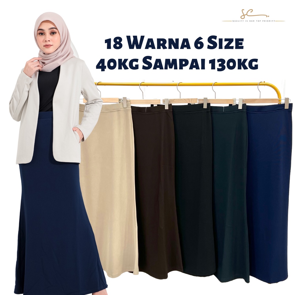 Skirt Labuh Muslimaht Long Skirt Office Pejabat Shopee Malaysia