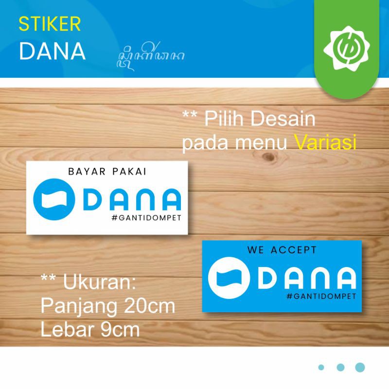 Dana Payment Label Sticker measuring 20cm x 9cm | Shopee Malaysia