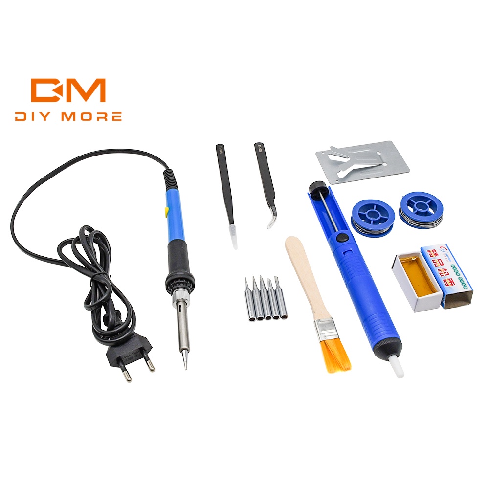 DIYMORE Adjustable Electric Temperature Gun 905 Welding Soldering Iron Tool Kit (220V/60W