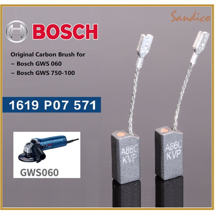 Original Bosch Carbon Brush GWS060 / GWS580 / GWS6100 Carbon Brush