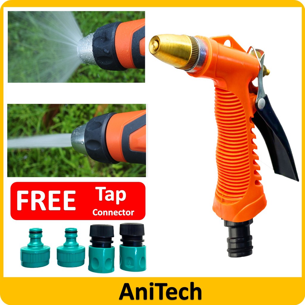 ANITECH High Pressure Garden Hose nozzles Set Garden Water Gun For