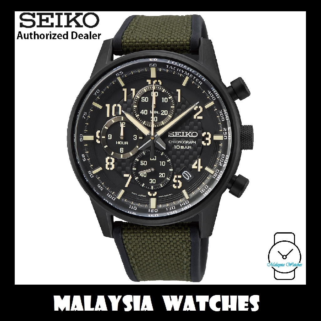 Seiko chronograph clearance 100m green