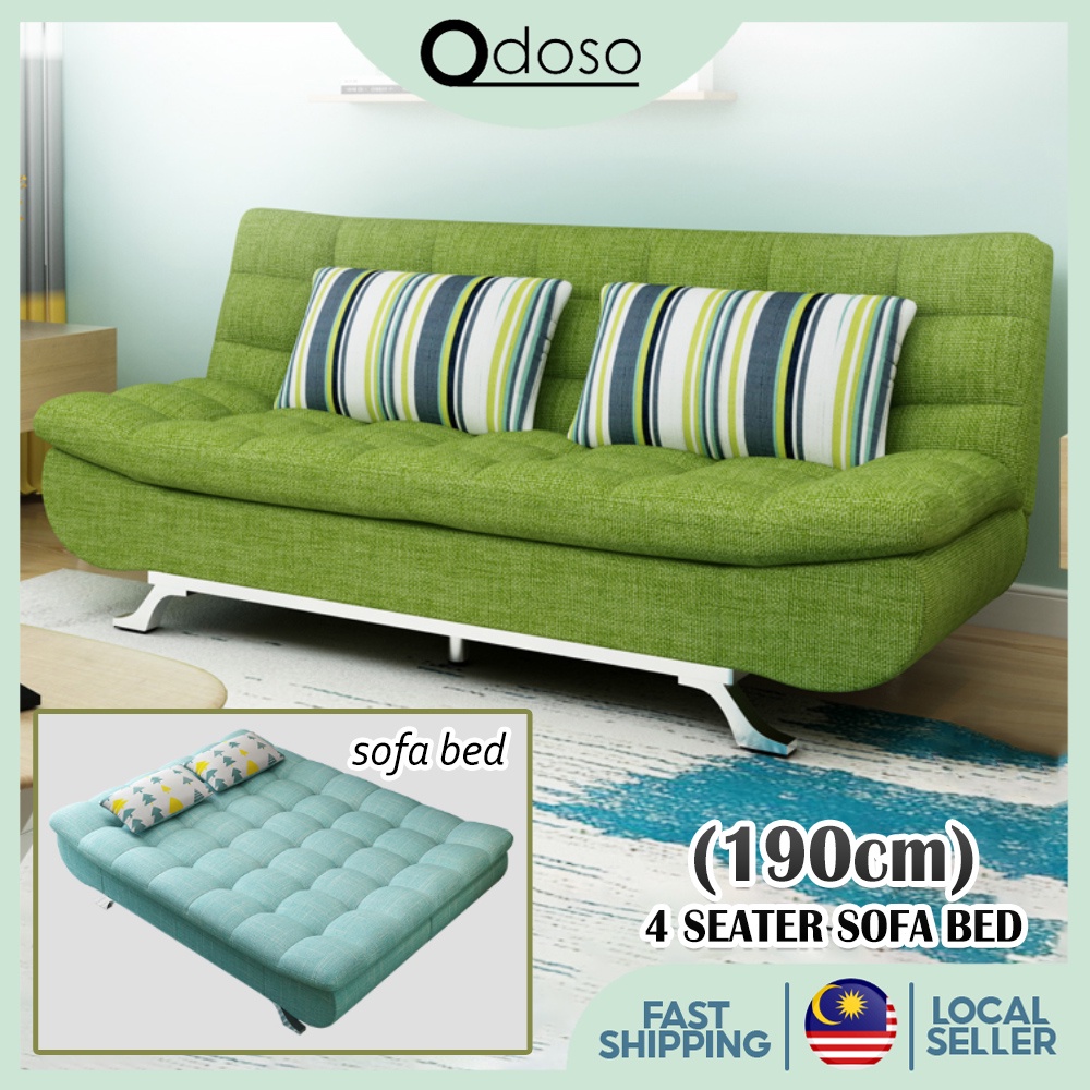 ODOSO SF015 (180cm)/(190cm) 3/4 Seater Premium Sofa Bed Sturdy Steel