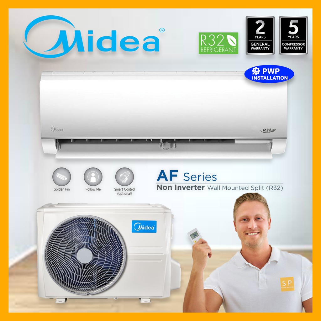 Midea 1.5HP R32 Dual Purification & Self Cleaning Non Inverter Air