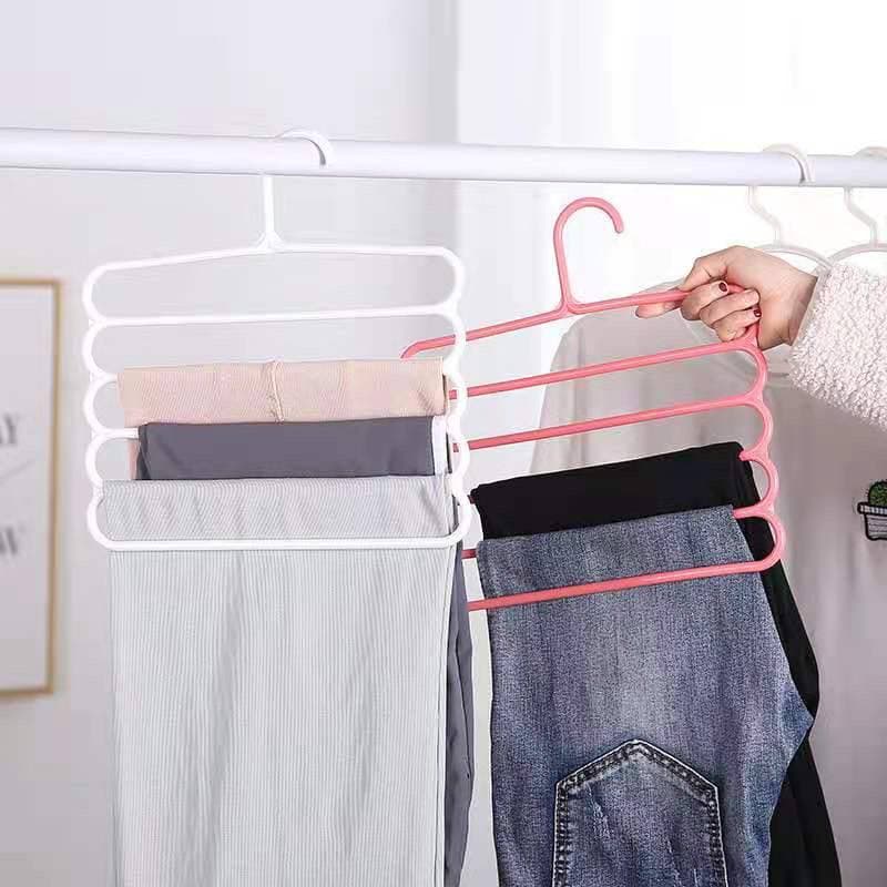 [READY STOCK] 5 Layer Pants Rack Clothes Hanger Towel Scarf Tie Clothes