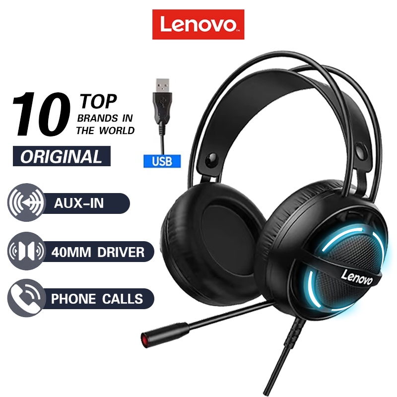 Lenovo G30 Gaming Headphones 7.1 Stereo RGB Wired Headset Noise ...