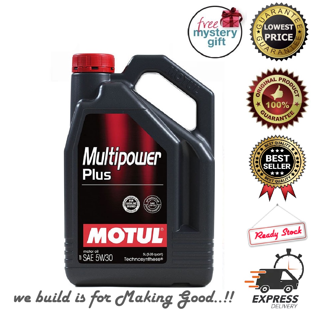 MOTUL - MULTIPOWER PLUS TECHNOSYNTHESE SEMI SYNTHETIC ENGINE OIL - 4L ...