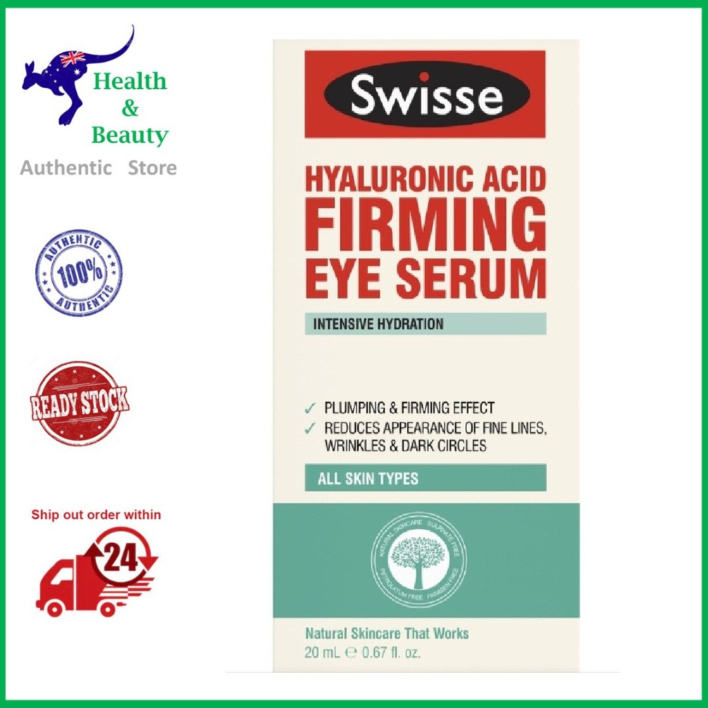 SWISSE Hyaluronic Acid Firming Eye Serum (20ml) Shopee Malaysia