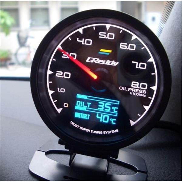 Greddy 2 In 1 Multi DA Gauge / Meter with 7 Color ( water temp / vaccum ...