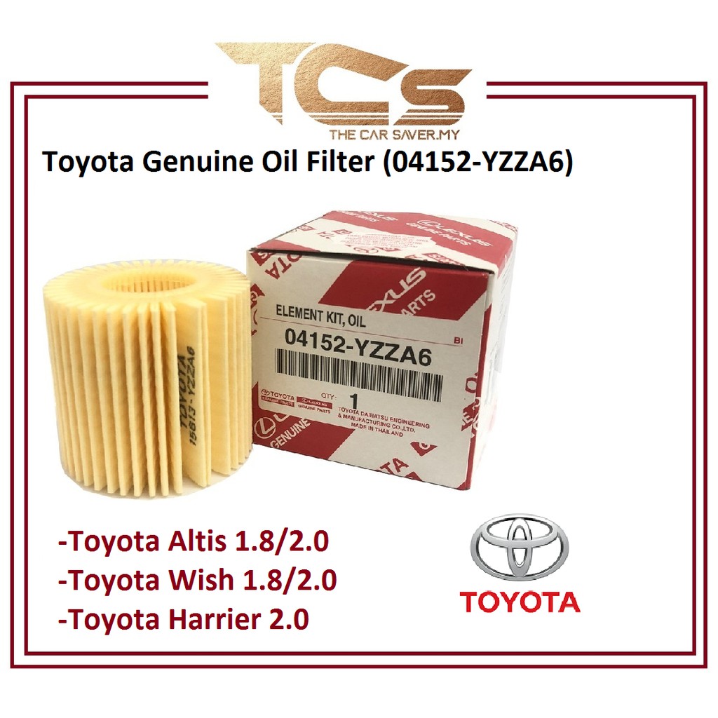 Toyota Genuine Oil Filter (04152-YZZA6 ) | Shopee Malaysia