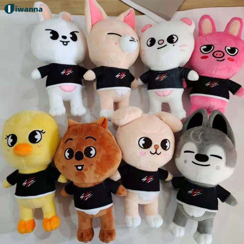 TEXXY Stray Kids Plush 21cm Skzoo Plush Toy, Cartoon Anime Skz Soft Stuffed  Toys (8pcs Set)