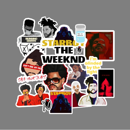 The Weeknd Sticker Pack - Waterproof Laminated | Shopee Malaysia