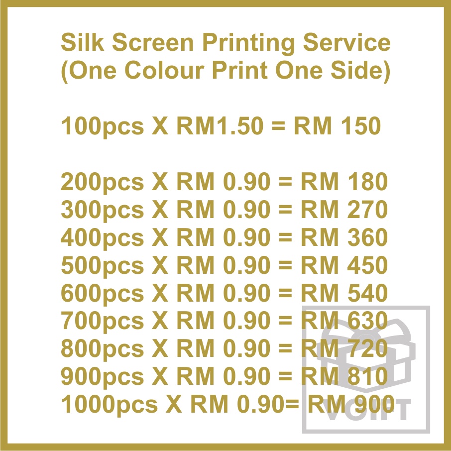 Non woven best sale bag printing price