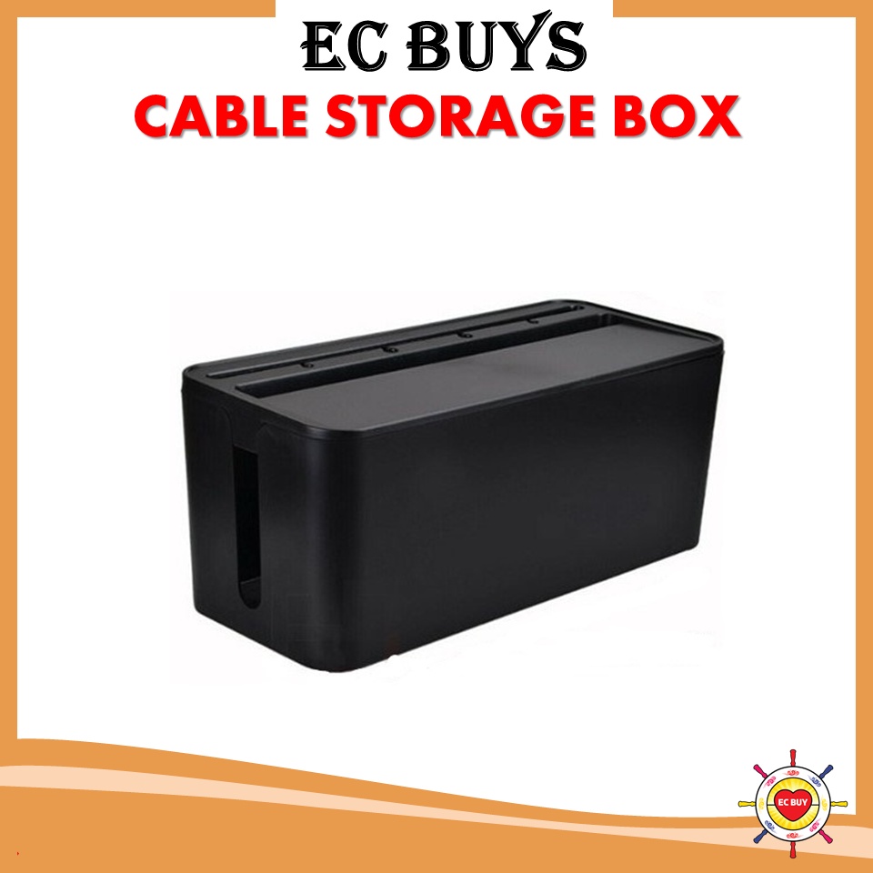 ECBUYS Wire Organizer Box Power Strip Cable Management Box Organizer ...