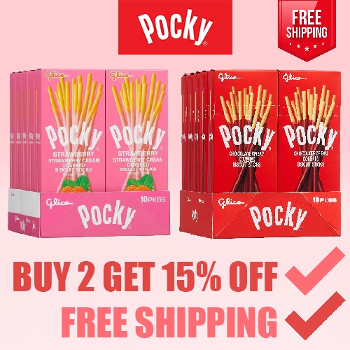 Pocky Mini Pack Strawberry/Chocolate 20G X 10 PACKs BUY 2 get 15% OFF ...