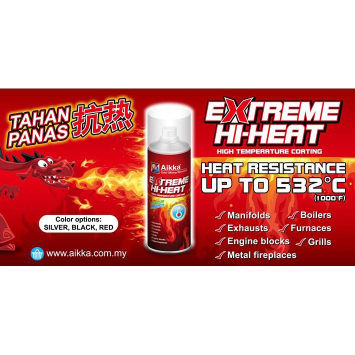 Exhaust Paint Extreme Hi Heat HIGH TEMPERATURE COATING Silver Eph1