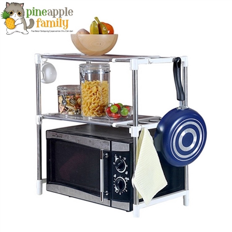 Kitchen 2 Layers Stainless Steel Multipurpose Oven Storage Rack ...