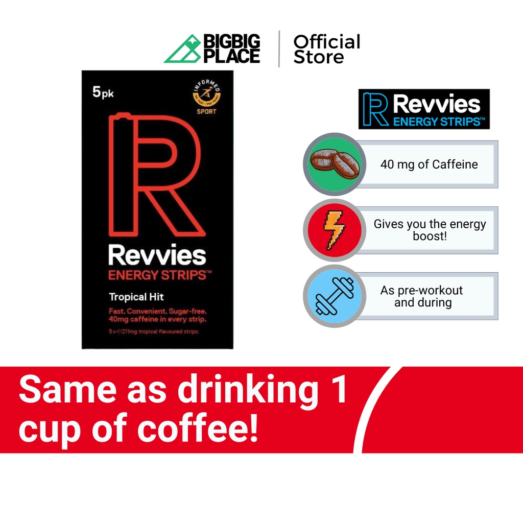 [Ready Stock] Revvies Energy Strips Tropical Hit (5 Strips) Easy