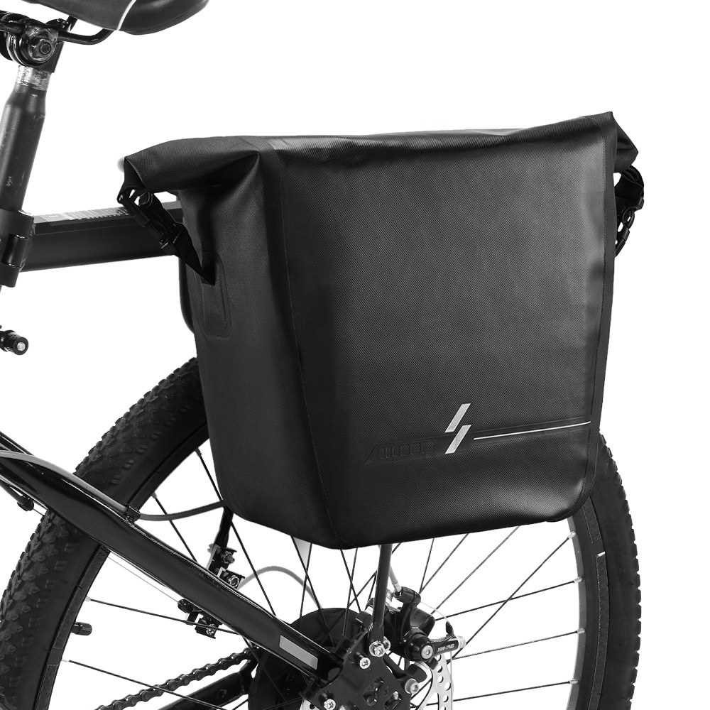 18L Waterproof Bike Rear Rack Bag Bicycle Pannier Bag Shoulder Bag ...