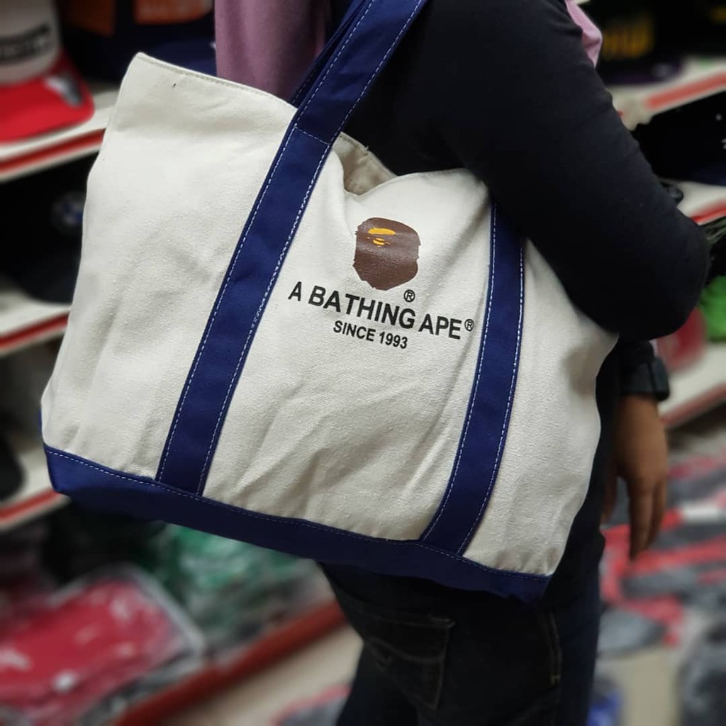 Bape best sale canvas bag